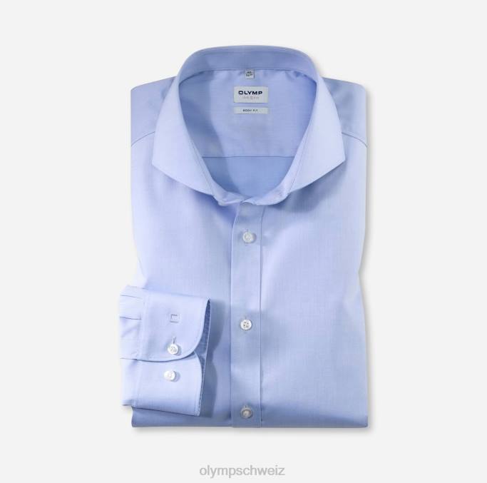 OLYMP Level Five Body Fit, Businesshemd, Cutaway, Blau LBD8841 Kleidung