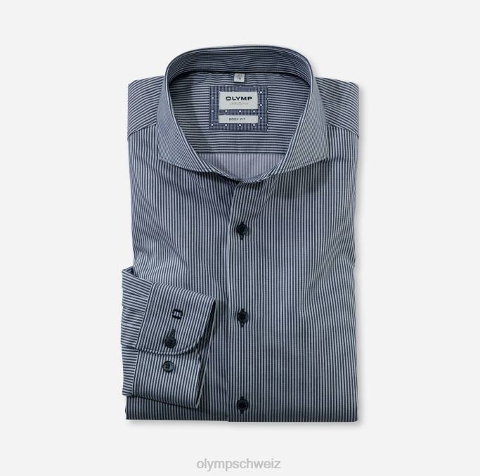 OLYMP Level Five Body Fit, Businesshemd, Cutaway, Marine LBD8372 Kleidung