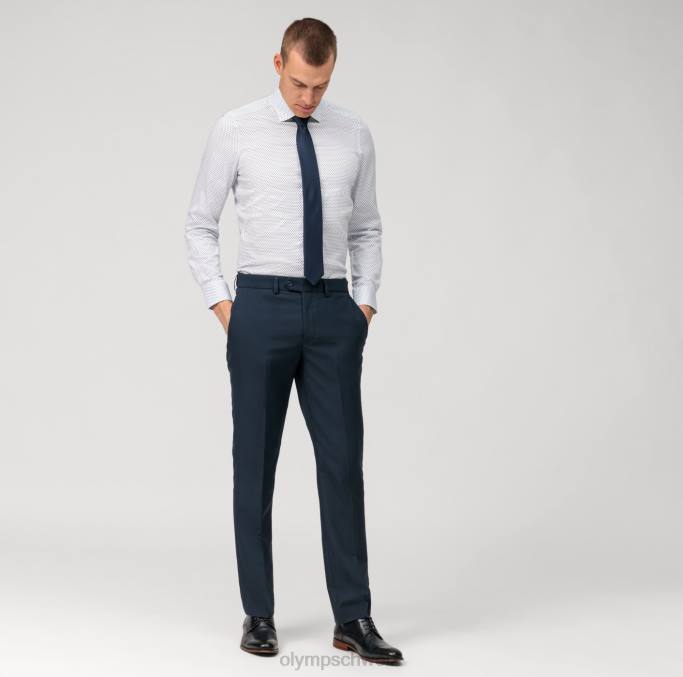 OLYMP Level Five Body Fit, Businesshemd, Langarm extra lang, New York Kent, Bleu LBD8873 Kleidung