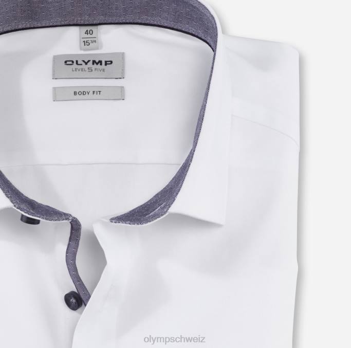 OLYMP Level Five Body Fit, Businesshemd, Modern Kent, Anthrazit LBD8687 Kleidung