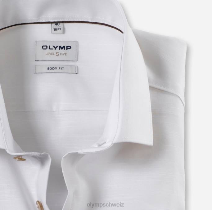 OLYMP Level Five Body Fit, Businesshemd, Modern Kent, Hellbeige LBD8355 Kleidung