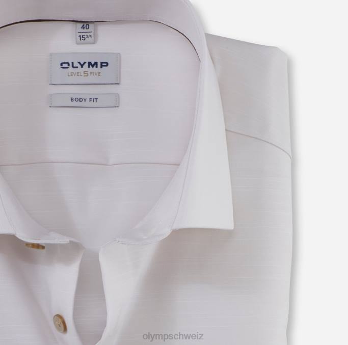 OLYMP Level Five Body Fit, Businesshemd, Modern Kent, Hellbeige LBD8694 Kleidung