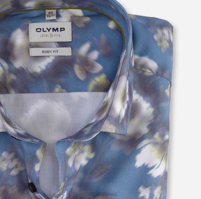 OLYMP Level Five Body Fit, Businesshemd, Modern Kent, Limette LBD8604 Kleidung