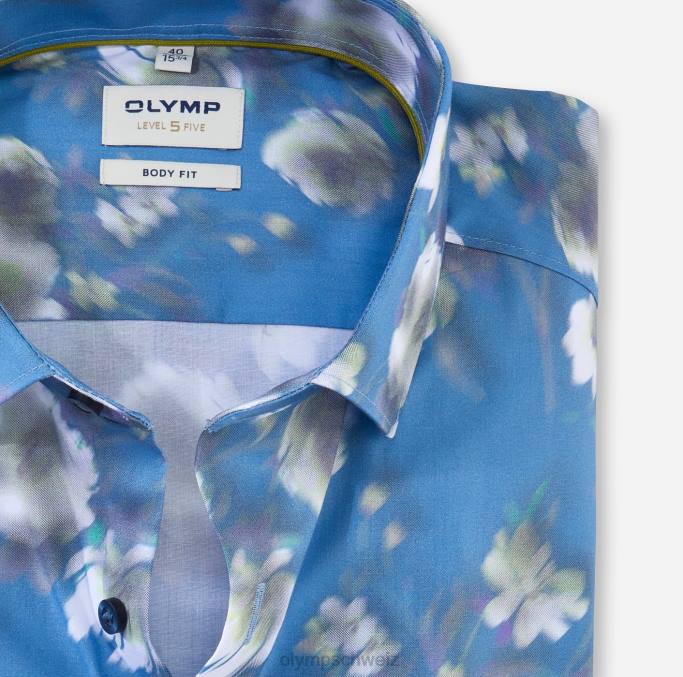 OLYMP Level Five Body Fit, Businesshemd, Modern Kent, Limette LBD8696 Kleidung