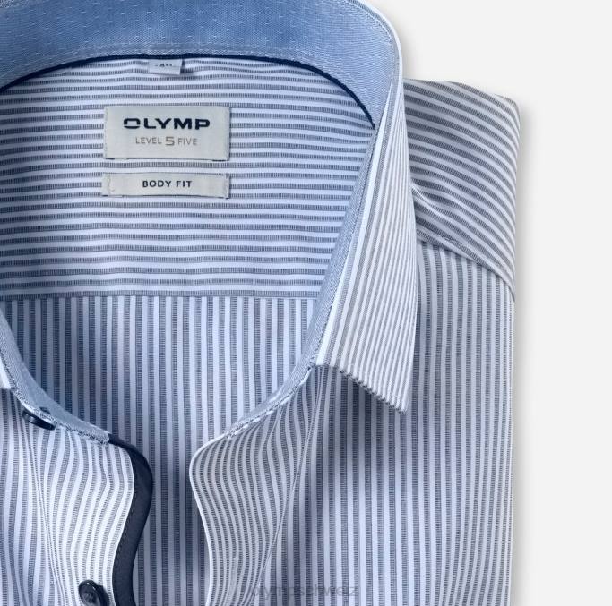 OLYMP Level Five Body Fit, Businesshemd, Modern Kent, Marine LBD8758 Kleidung