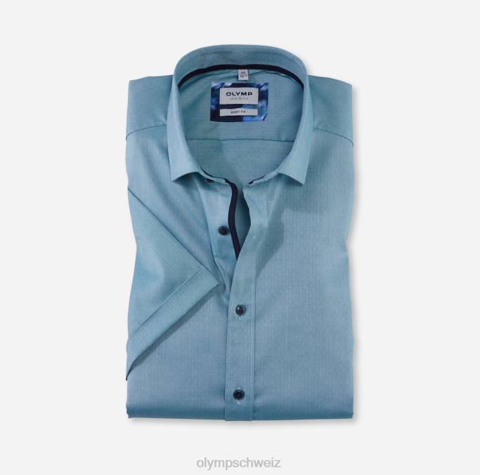 OLYMP Level Five Body Fit, Businesshemd, Modern Kent, Smaragd LBD8588 Kleidung