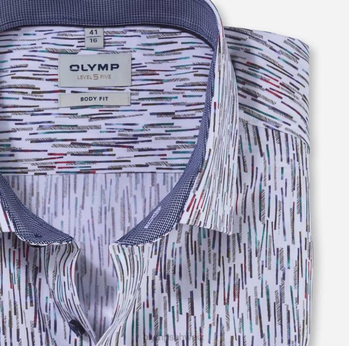 OLYMP Level Five Body Fit, Businesshemd, Modern Kent, Smaragd LBD8714 Kleidung