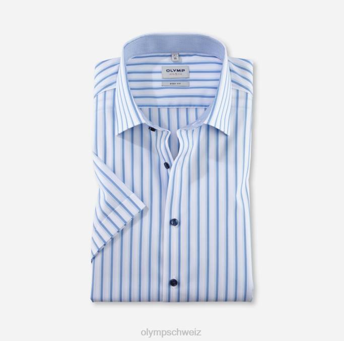 OLYMP Level Five Body Fit, Businesshemd, New York Kent, Blau LBD8654 Kleidung