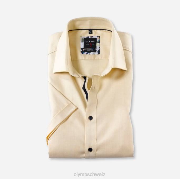 OLYMP Level Five Body Fit, Businesshemd, New York Kent, Gelb LBD8826 Kleidung