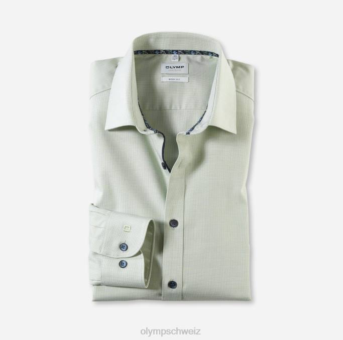 OLYMP Level Five Body Fit, Businesshemd, New York Kent, Limette LBD8749 Kleidung