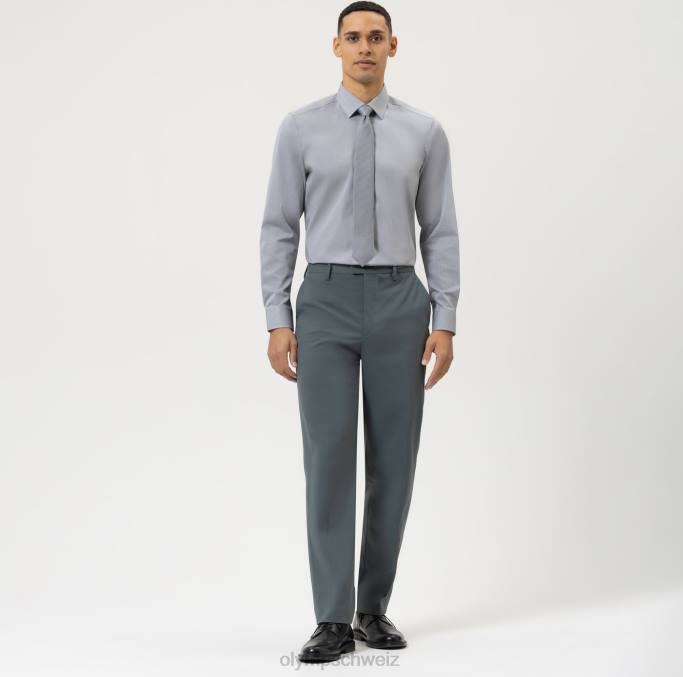 OLYMP Level Five Body Fit, Businesshemd, New York Kent, Mittelgrau LBD8846 Kleidung