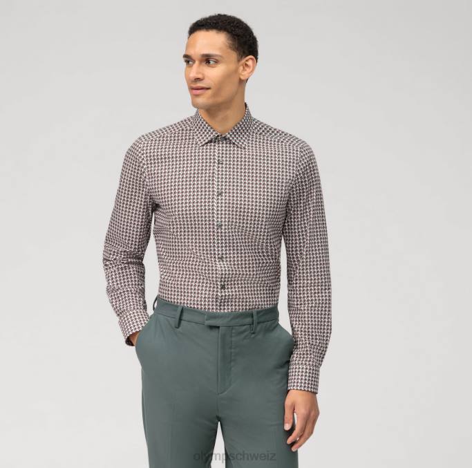 OLYMP Level Five Body Fit, Businesshemd, New York Kent, Oliv LBD8479 Kleidung