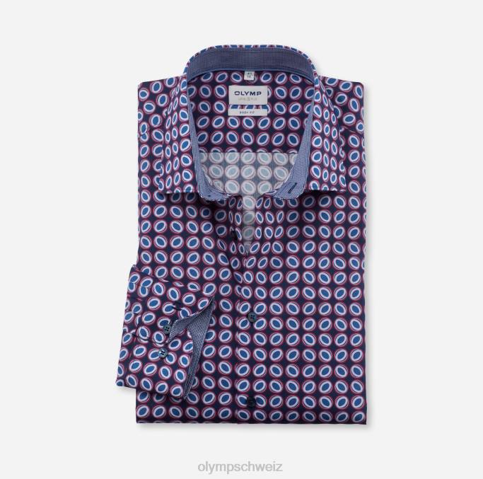 OLYMP Level Five Body Fit, Businesshemd, New York Kent, Rose LBD8732 Kleidung