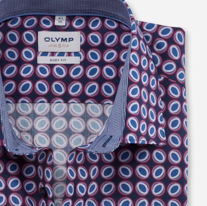 OLYMP Level Five Body Fit, Businesshemd, New York Kent, Rose LBD8732 Kleidung