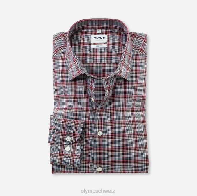 OLYMP Level Five Body Fit, Businesshemd, New York Kent, Rosenholz LBD8623 Kleidung