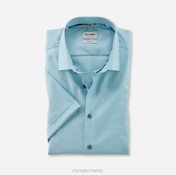 OLYMP Level Five Body Fit, Businesshemd, New York Kent, Smaragd LBD8655 Kleidung