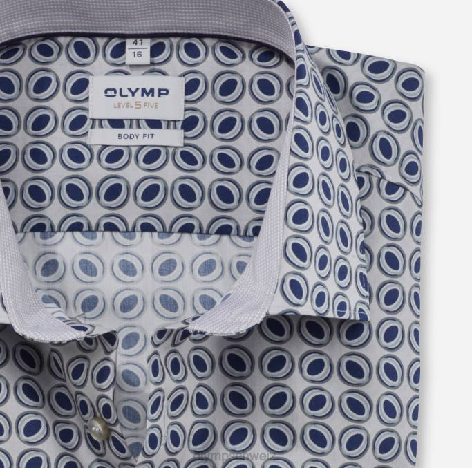 OLYMP Level Five Body Fit, Businesshemd, New York Kent, Taupe LBD8741 Kleidung