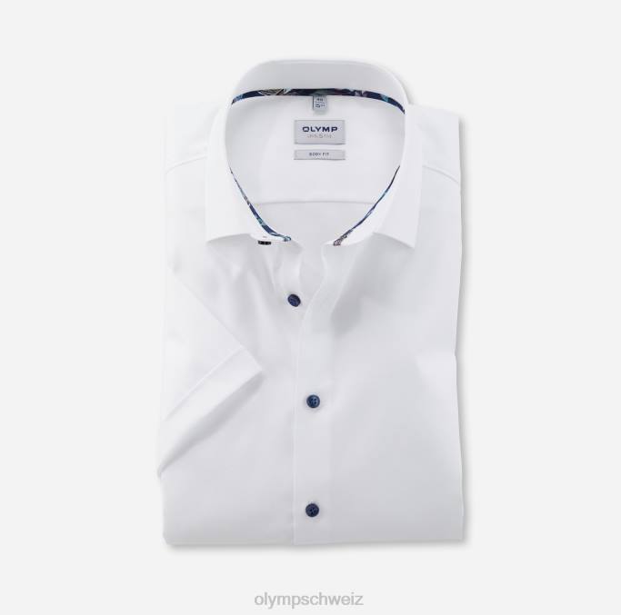 OLYMP Level Five Body Fit, Businesshemd, New York Kent, Weiß LBD8345 Kleidung