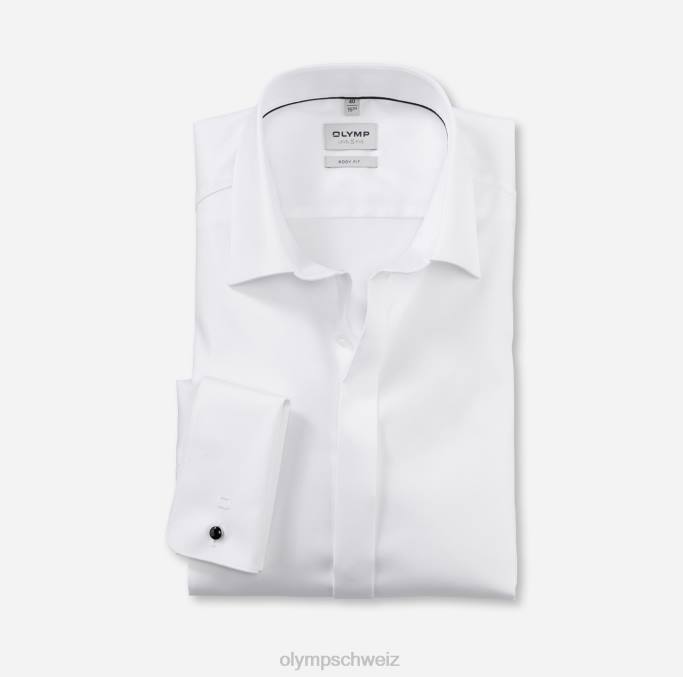 OLYMP Level Five Body Fit, Businesshemd, New York Kent, Weiß LBD8430 Kleidung