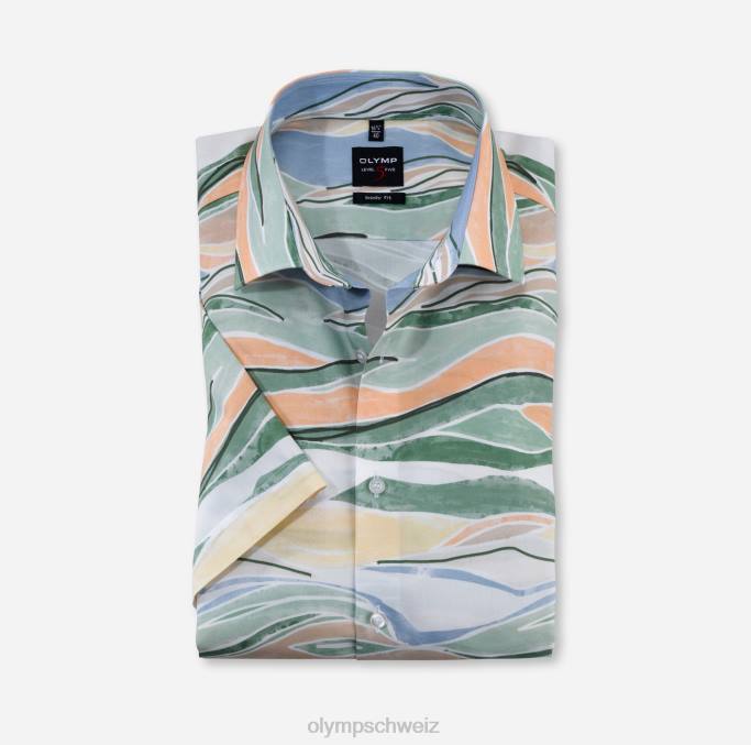 OLYMP Level Five Body Fit, Businesshemd, New York Kent, grün LBD8682 Kleidung