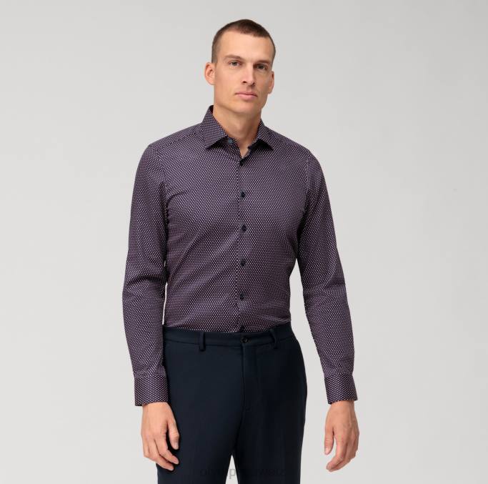 OLYMP Level Five Body Fit, Businesshemd, New York Kent, rot LBD8585 Kleidung