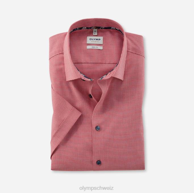 OLYMP Level Five Body Fit, Businesshemd, New York Kent, rot LBD8607 Kleidung