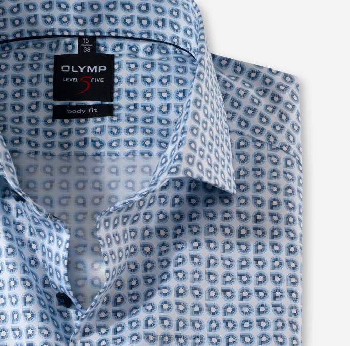 OLYMP Level Five Body Fit, Businesshemd, Royal Kent, Bleu LBD8818 Kleidung