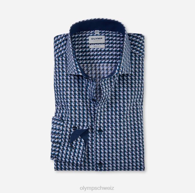 OLYMP Level Five Body Fit, Businesshemd, Royal Kent, Marine LBD8485 Kleidung