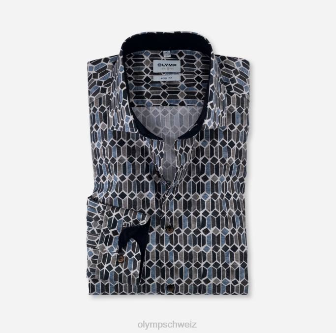 OLYMP Level Five Body Fit, Businesshemd, Royal Kent, Natur LBD8713 Kleidung