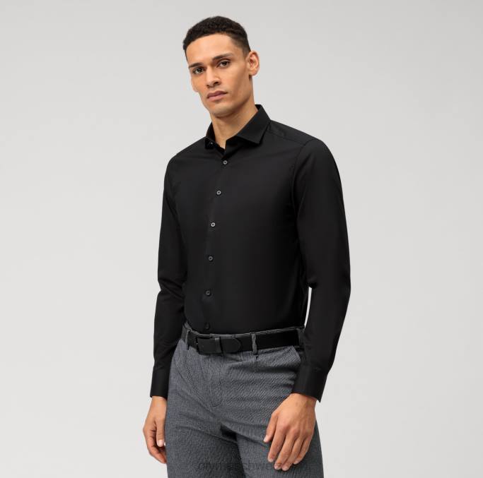 OLYMP Level Five Body Fit, Businesshemd, Royal Kent, Schwarz LBD8795 Kleidung