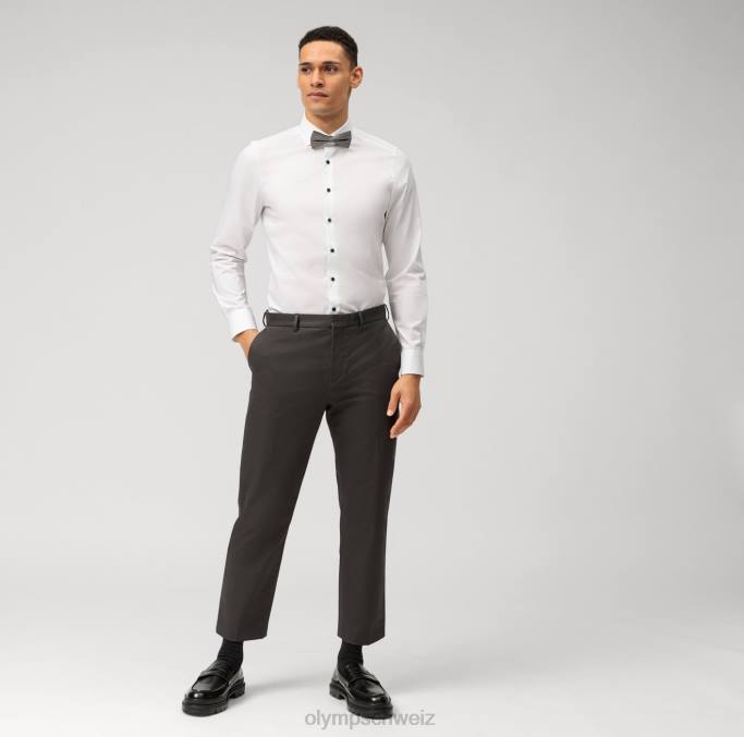 OLYMP Level Five Body Fit, Businesshemd, Royal Kent, Weiß LBD8691 Kleidung