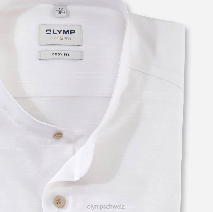 OLYMP Level Five Body Fit, Businesshemd, Stehkragen, hellbeige LBD8384 Kleidung