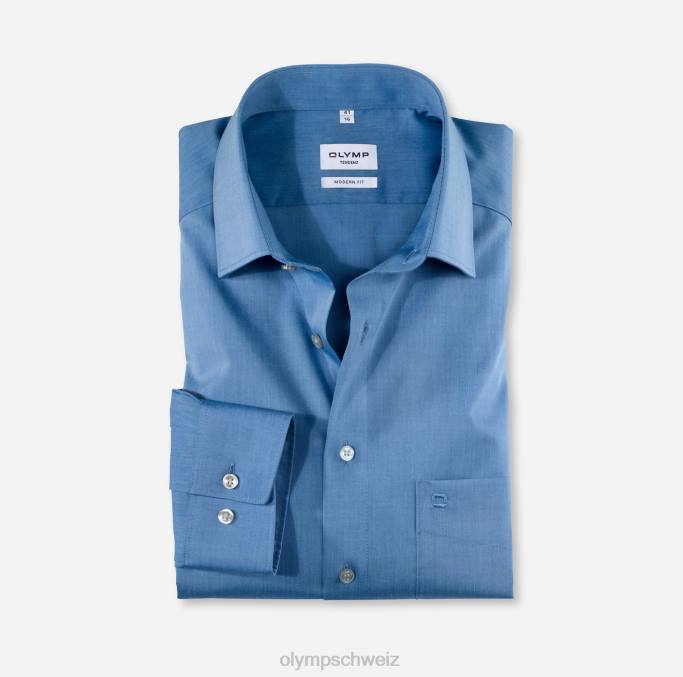 OLYMP tendenz modern fit, Businesshemd, New Kent, Blau LBD81745 Kleidung