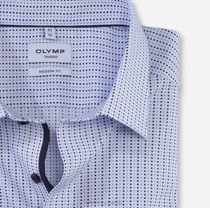 OLYMP tendenz modern fit, Businesshemd, New Kent, Bleu LBD81714 Kleidung