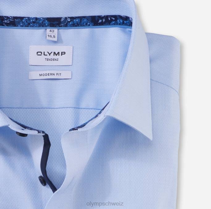 OLYMP tendenz modern fit, Businesshemd, New Kent, Bleu LBD81719 Kleidung