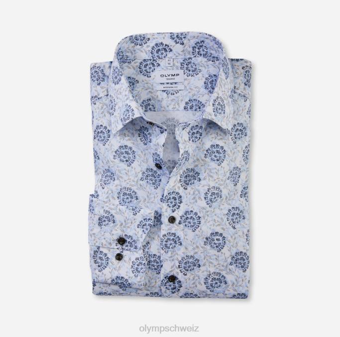 OLYMP tendenz modern fit, Businesshemd, New Kent, Bleu LBD81720 Kleidung