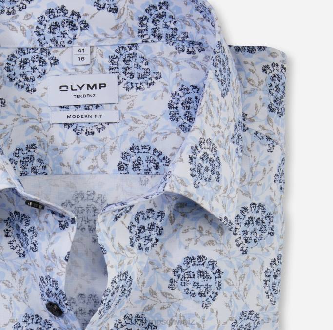 OLYMP tendenz modern fit, Businesshemd, New Kent, Bleu LBD81720 Kleidung