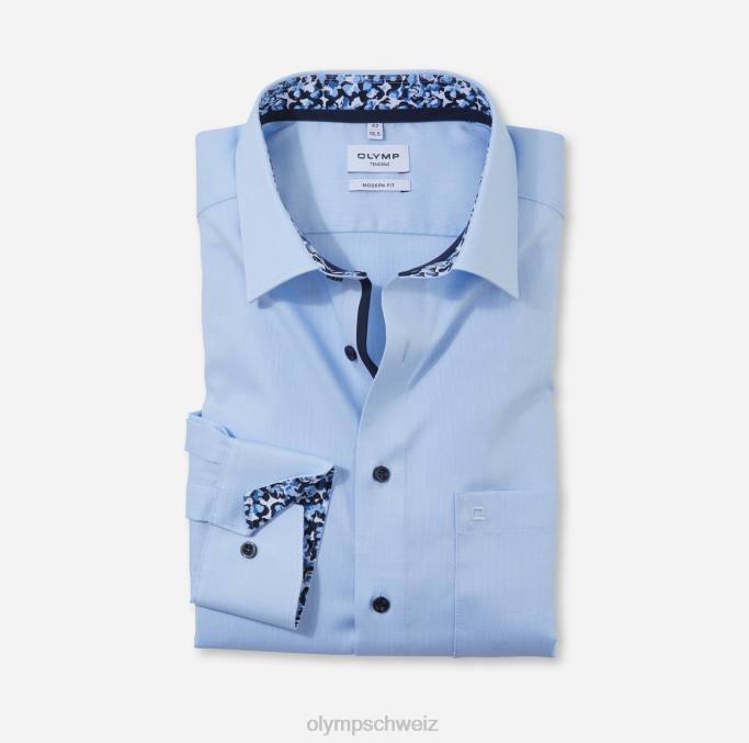 OLYMP tendenz modern fit, Businesshemd, New Kent, Bleu LBD81723 Kleidung