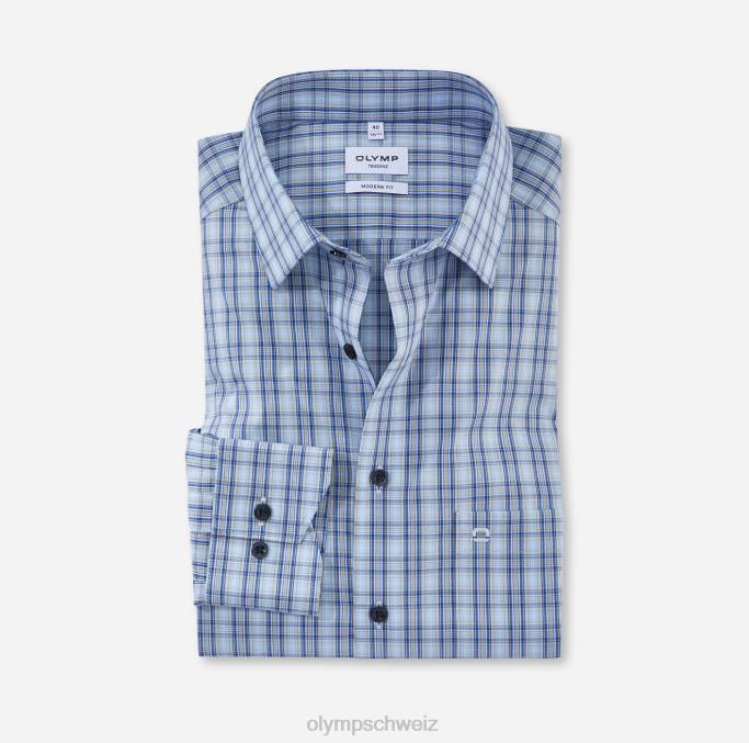 OLYMP tendenz modern fit, Businesshemd, New Kent, Bleu LBD81727 Kleidung