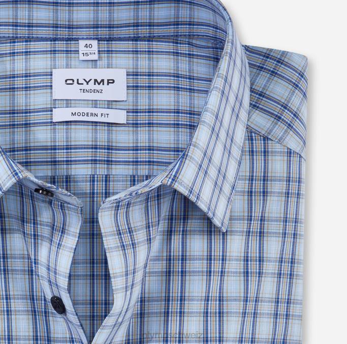 OLYMP tendenz modern fit, Businesshemd, New Kent, Bleu LBD81727 Kleidung