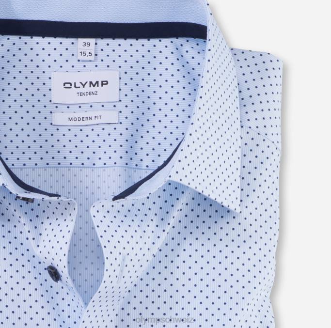 OLYMP tendenz modern fit, Businesshemd, New Kent, Bleu LBD81735 Kleidung