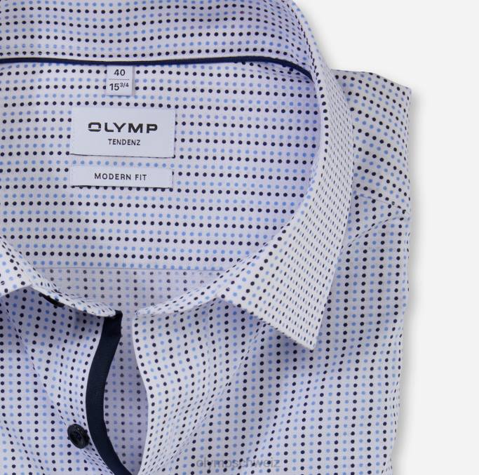 OLYMP tendenz modern fit, Businesshemd, New Kent, Bleu LBD81739 Kleidung