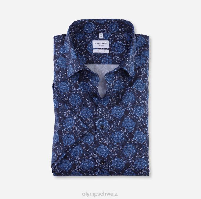 OLYMP tendenz modern fit, Businesshemd, New Kent, Marine LBD81717 Kleidung