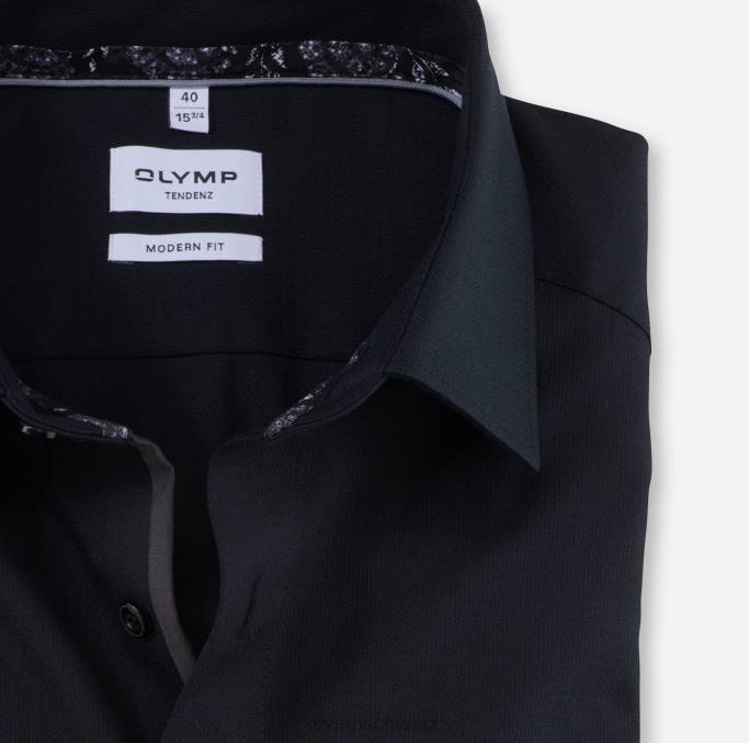 OLYMP tendenz modern fit, Businesshemd, New Kent, Schwarz LBD81732 Kleidung
