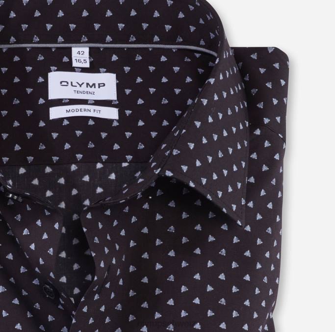 OLYMP tendenz modern fit, Businesshemd, New Kent, Schwarz LBD81733 Kleidung