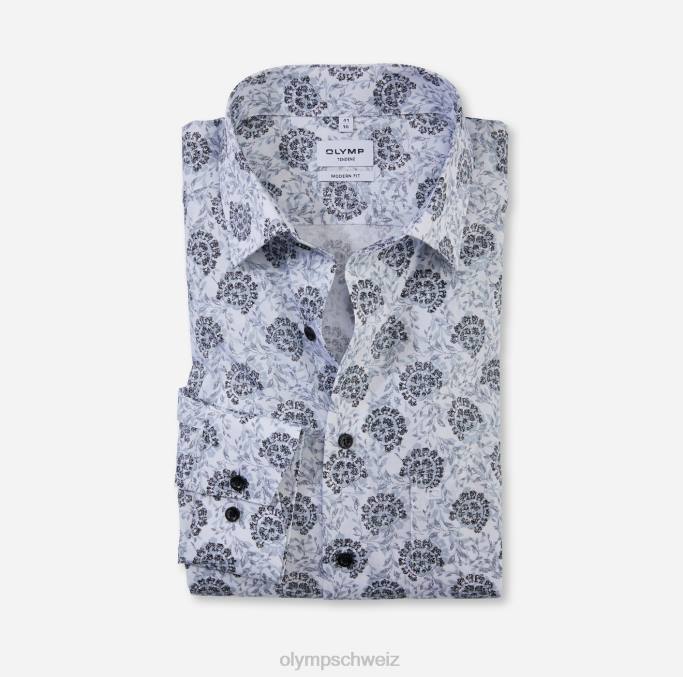 OLYMP tendenz modern fit, Businesshemd, New Kent, Silbergrau LBD81738 Kleidung