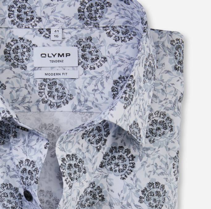 OLYMP tendenz modern fit, Businesshemd, New Kent, Silbergrau LBD81738 Kleidung