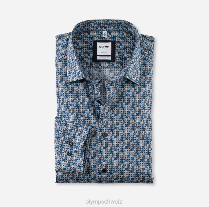 OLYMP tendenz modern fit, Businesshemd, New Kent, braun LBD81743 Kleidung