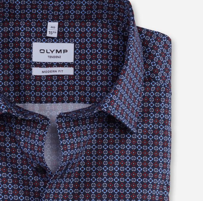 OLYMP tendenz modern fit, Businesshemd, New Kent, rot LBD81715 Kleidung