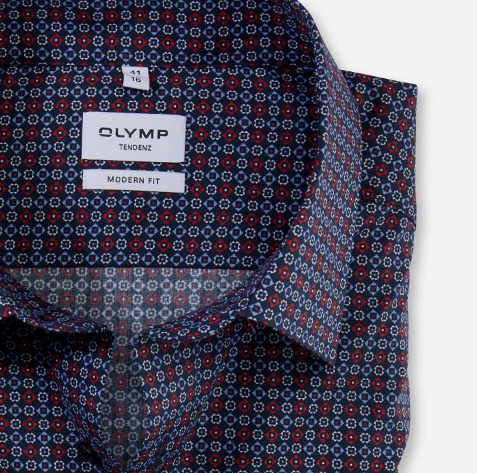 OLYMP tendenz modern fit, Businesshemd, New Kent, rot LBD81725 Kleidung